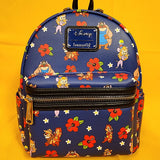 Rescue Rangers Character All Over Print Blue Mini Backpack