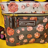Betsey Johnson Rose Print 6 Pack Insulated Lunch Bag Train Case Cooler
