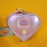 Loungefly Polly Pocket Compact Play set Figural Iridescent Zip Wristlet Wallet