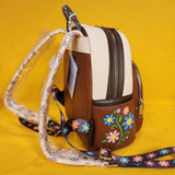Loungefly Disney Princess Tangled Pascal Flower Face Daisy Mini Backpack