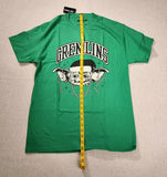 Gremlins Gizmo Santa Hat Boyfriend Fit Girls T-Shirt Green Size Large
