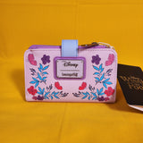 Loungefly Disney Winnie the Pooh Eeyore Bow Floral Embroidered Flap Wallet