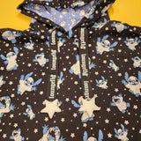 Lilo and Stitch Ghost Costume Glow In Dark Hoodie Large