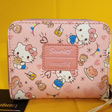 Hello Kitty Tiny Chum & Treats Pancakes Milk Zip Wallet