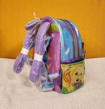 Lisa Frank Color Block Holographic Glitter Mini Backpack