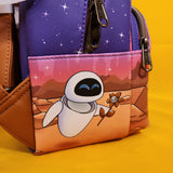 Loungefly Disney Pixar WALL-E & Eve Flower Night Scene Mini Backpack