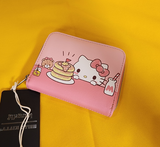 Hello Kitty Tiny Chum & Treats Pancakes Milk Zip Wallet