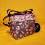 Betsey Johnson Rose Print 6 Pack Insulated Lunch Bag Train Case Cooler