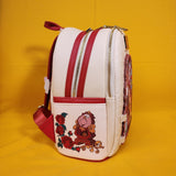 Loungefly Disney Beauty and the Beast Belle Books Magnetic Door Mini Backpack