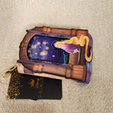 Tangled Rapunzel Lenticular Lantern Window Zip Around Wallet