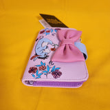 Loungefly Disney Winnie the Pooh Eeyore Bow Floral Embroidered Flap Wallet