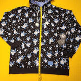 Lilo and Stitch Ghost Costume Glow In Dark Hoodie Large