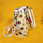 Juicy Couture Sweet N Juicy FR Tote Yellow Juicy Strawberry Tote Handbag Satchel