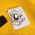 Alice In Wonderland Black & White Sketch Zip Wallet