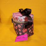 Betsey Johnson Rose Print 6 Pack Insulated Lunch Bag Train Case Cooler