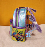 Lisa Frank Color Block Holographic Glitter Mini Backpack