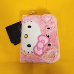 Loungefly Sanrio Hello Kitty Pink Plush Teddy Bear Cosplay Zip Around Wallet