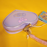 Loungefly Polly Pocket Compact Play set Figural Iridescent Zip Wristlet Wallet