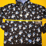 Lilo and Stitch Ghost Costume Glow In Dark Hoodie Large