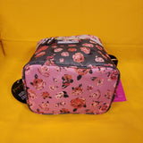 Betsey Johnson Rose Print 6 Pack Insulated Lunch Bag Train Case Cooler