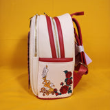 Loungefly Disney Beauty and the Beast Belle Books Magnetic Door Mini Backpack