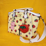 Juicy Couture Sweet N Juicy FR Tote Yellow Juicy Strawberry Tote Handbag Satchel