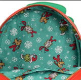 Loungefly Dr. Seuss How the Grinch Stole Christmas Holiday Sweater Mini Backpack