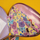 Loungefly Polly Pocket Compact Play set Figural Iridescent Zip Wristlet Wallet