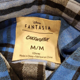 Cakeworthy Disney Fantasia Flannel Sorcerer's Apprentice Blue Unisex Medium NEW