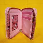 Loungefly Sanrio Hello Kitty Pink Plush Teddy Bear Cosplay Zip Around Wallet