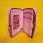 Loungefly Sanrio Hello Kitty Pink Plush Teddy Bear Cosplay Zip Around Wallet