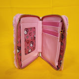 Loungefly Sanrio Hello Kitty Pink Plush Teddy Bear Cosplay Zip Around Wallet