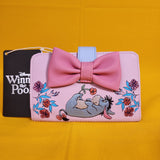 Loungefly Disney Winnie the Pooh Eeyore Bow Floral Embroidered Flap Wallet