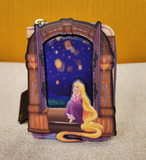 Tangled Rapunzel Lenticular Lantern Window Zip Around Wallet