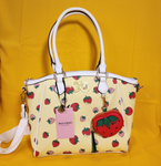 Juicy Couture Sweet N Juicy FR Tote Yellow Juicy Strawberry Tote Handbag Satchel