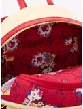 Loungefly Disney Beauty and the Beast Belle Books Magnetic Door Mini Backpack