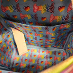 Lisa Frank Color Block Holographic Glitter Mini Backpack