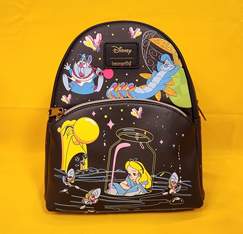 Alice In Wonderland Glow In The Dark Characters Mini Backpack