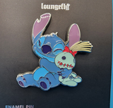 Loungefly Disney Lilo and Stitch Hugging Scrump Enamel Pin NEW