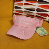 the Golden Girls Pink Sun Visor Hat Visor Cap Blanche Quote