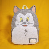 Loungefly Disney Parks Figaro Cat Pinocchio Pastel Chenille Mini Backpack