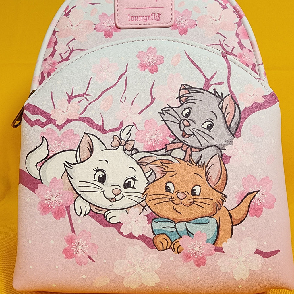 disney the aristocats marie mini backpack Loungefly Disney The Aristocats Kittens Cherry Blossom Marie Mini Back – Get Lojos Mojo