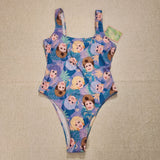 Cakeworthy Golden Girls Swim Suit Bathing Suit One Piece Purple AOP Medium