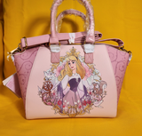 Loungefly Disney Princess Aurora Sleeping Beauty Icon Frame Satchel Handbag NEW