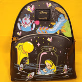 Alice In Wonderland Glow In The Dark Characters Mini Backpack