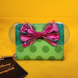 Minnie Mouse Jelly Color Block Polka Dot Zip Wallet