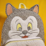 Loungefly Disney Parks Figaro Cat Pinocchio Pastel Chenille Mini Backpack