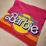Cakeworthy California Dream Barbie Beach Towel Pink NEW