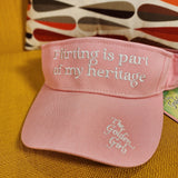 the Golden Girls Pink Sun Visor Hat Visor Cap Blanche Quote