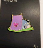 Winnie The Pooh Eeyore Tent Camping Inch Worm Enamel Pin